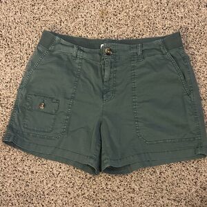 Women's Green Casual Shorts